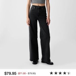 Gap High Rise Stride Wide-Leg Jeans 27/4Reg